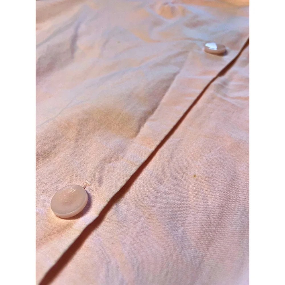 Vintage 1950s Handmade Housecoat Size S Pink Mid Century Modern Coquette Retro